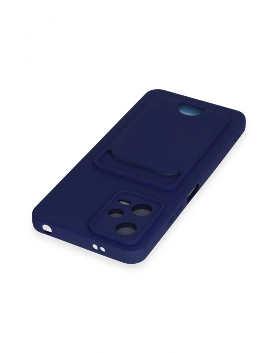 Newface Xiaomi Poco X5 5G Kılıf Kelvin Kartvizitli Silikon - Lacivert