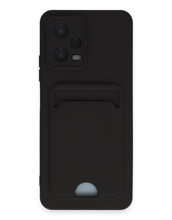 Newface Xiaomi Poco X5 5G Kılıf Kelvin Kartvizitli Silikon - Siyah