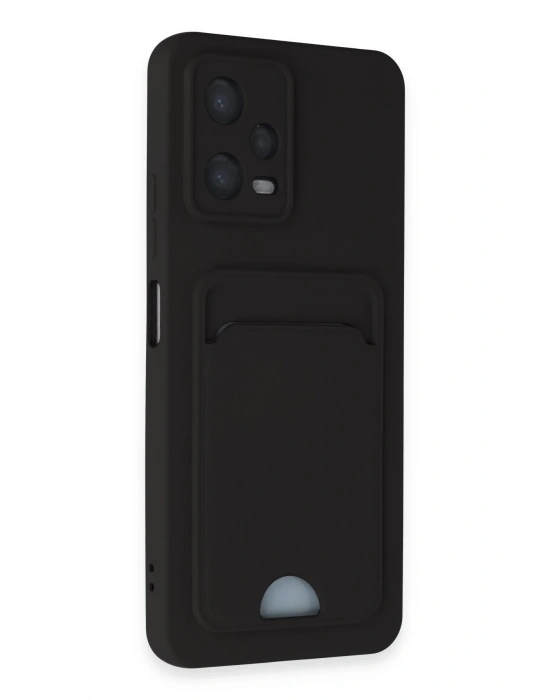 Newface Xiaomi Poco X5 5G Kılıf Kelvin Kartvizitli Silikon - Siyah