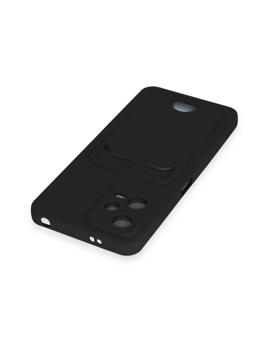 Newface Xiaomi Poco X5 5G Kılıf Kelvin Kartvizitli Silikon - Siyah