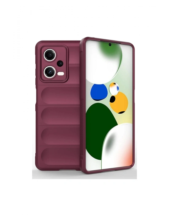 Newface Xiaomi Poco X5 5G Kılıf Optimum Silikon - Bordo