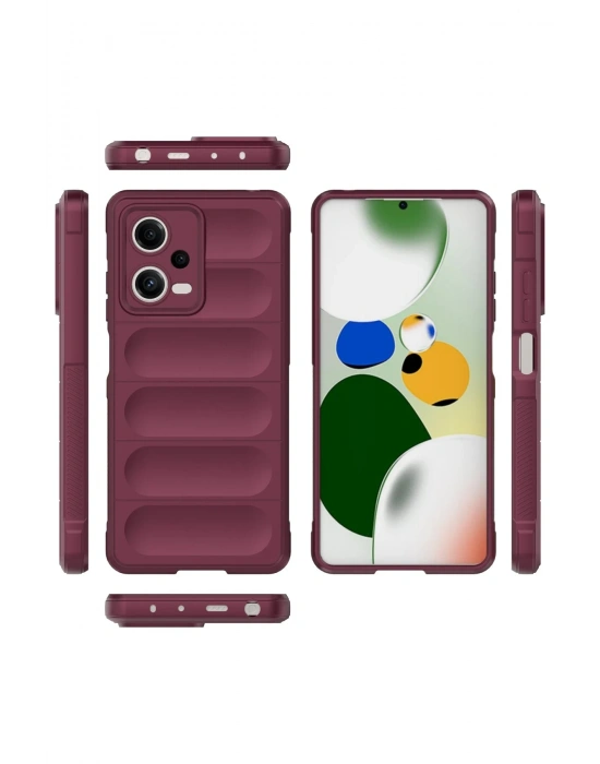 Newface Xiaomi Poco X5 5G Kılıf Optimum Silikon - Bordo