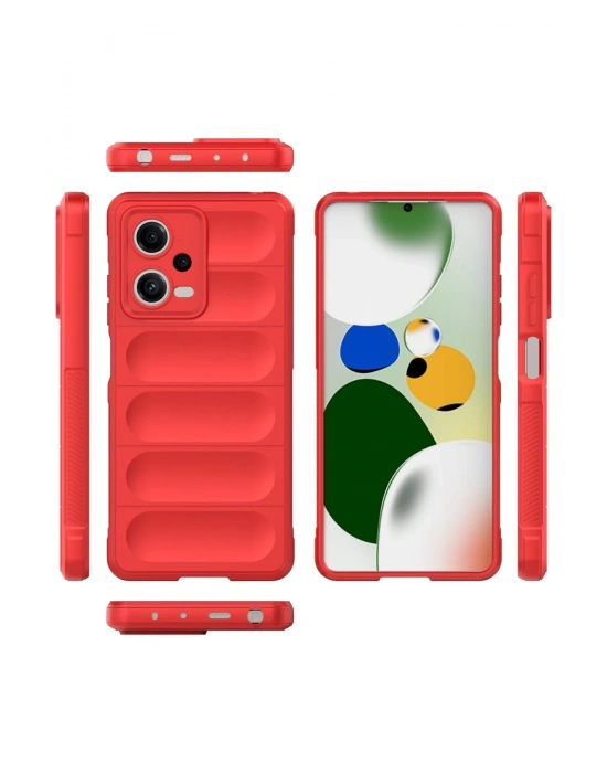 Newface Xiaomi Poco X5 5G Kılıf Optimum Silikon - Kırmızı