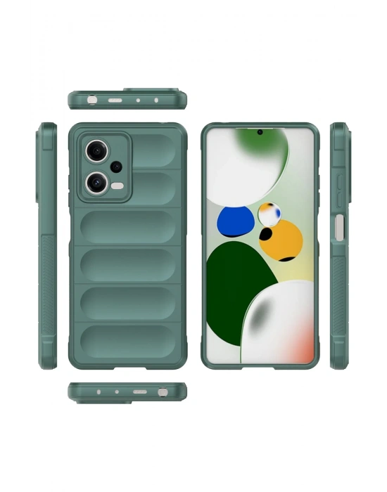 Newface Xiaomi Poco X5 5G Kılıf Optimum Silikon - Koyu Yeşil