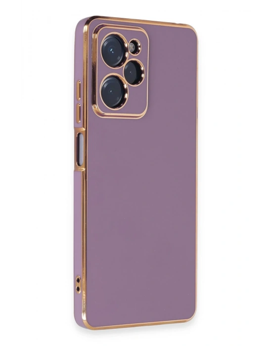 Newface Xiaomi Poco X5 Pro 5G Kılıf Volet Silikon - Mor