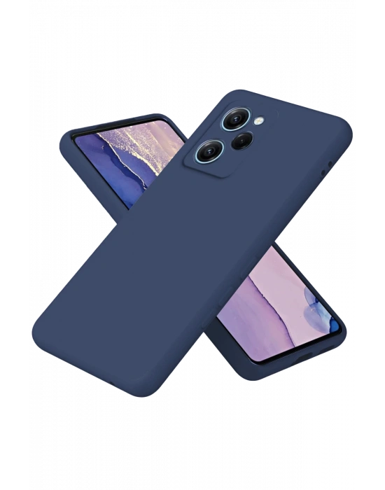 Newface Xiaomi Poco X5 Pro 5G Nano içi Kadife Silikon - Lacivert