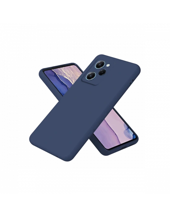 Newface Xiaomi Poco X5 Pro 5G Nano içi Kadife Silikon - Lacivert