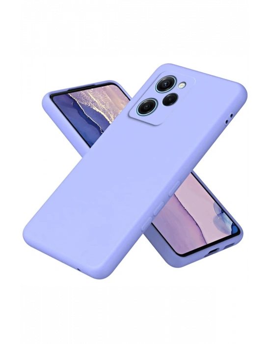 Newface Xiaomi Poco X5 Pro 5G Nano içi Kadife Silikon - Lila