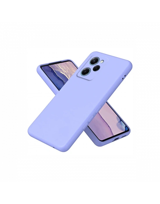 Newface Xiaomi Poco X5 Pro 5G Nano içi Kadife Silikon - Lila