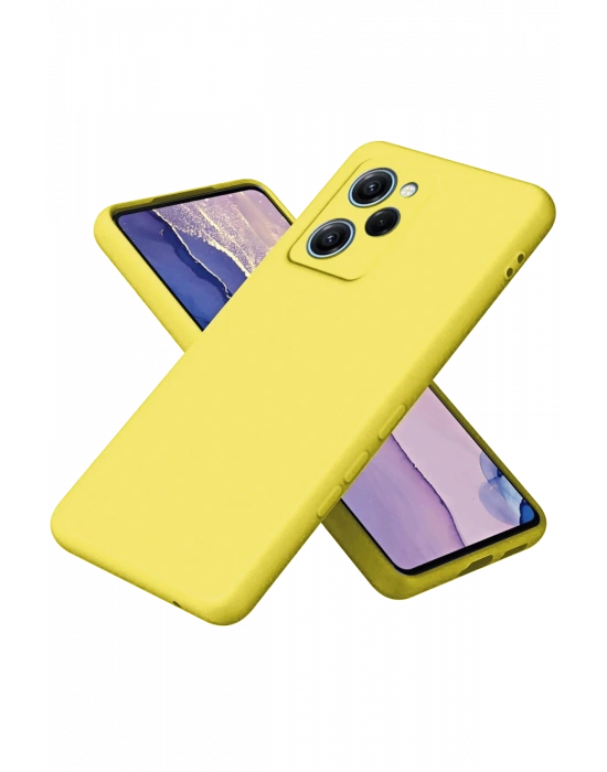 Newface Xiaomi Poco X5 Pro 5G Nano içi Kadife Silikon - Sarı