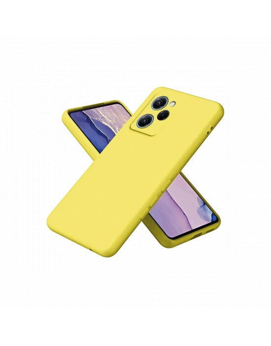 Newface Xiaomi Poco X5 Pro 5G Nano içi Kadife Silikon - Sarı