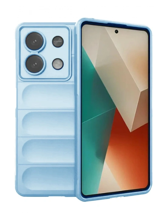 Newface Xiaomi Poco X6 Kılıf Optimum Silikon - Sky Blue