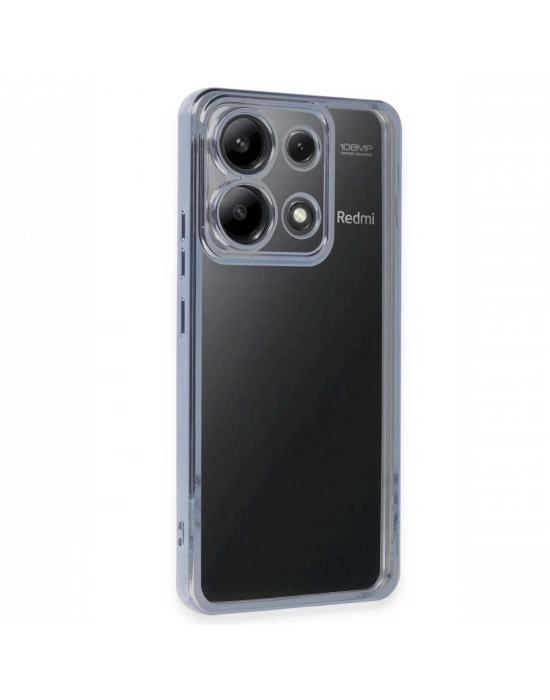 Newface Xiaomi Poco X6 Kılıf Razer Lensli Silikon - Açık Mavi