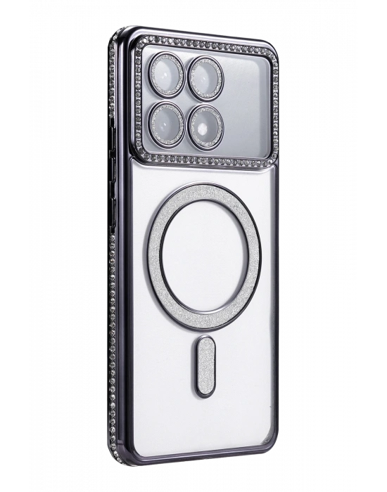 Newface Xiaomi Poco X6 Pro Joke Simli Magneticsafe Kılıf - Siyah