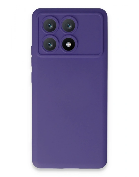 Newface Xiaomi Poco X6 Pro Kılıf Nano içi Kadife Silikon - Mor