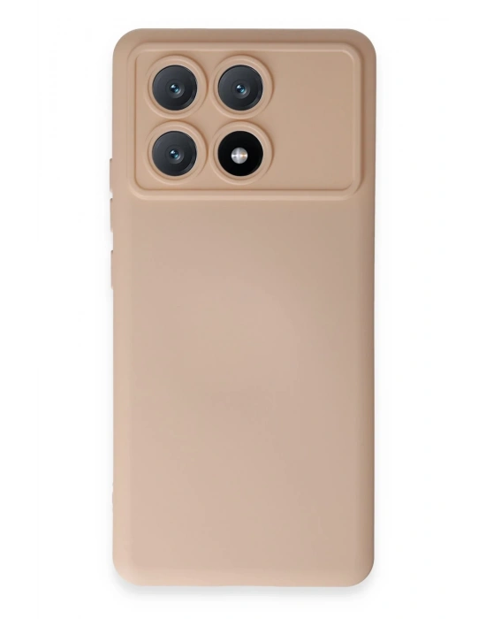 Newface Xiaomi Poco X6 Pro Kılıf Nano içi Kadife Silikon - Pudra