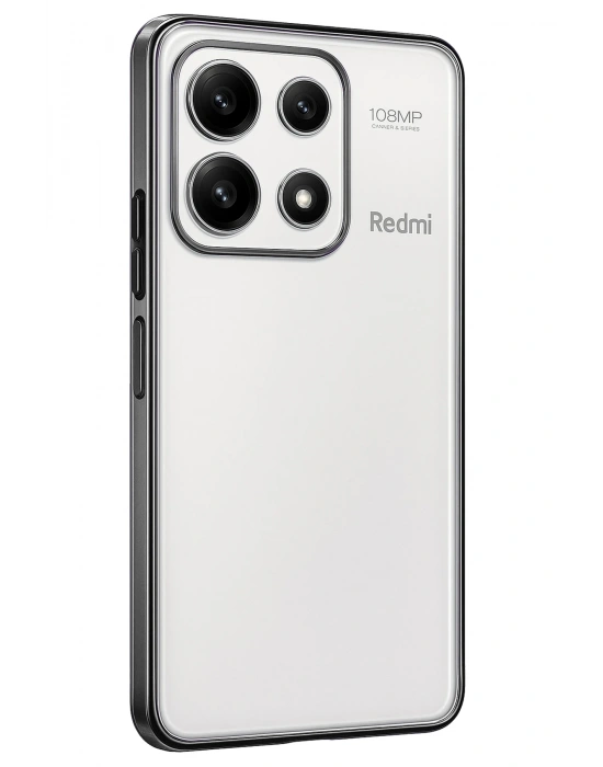 Newface Xiaomi Poco X6 Pro Kılıf Razer Lensli Silikon - Gümüş