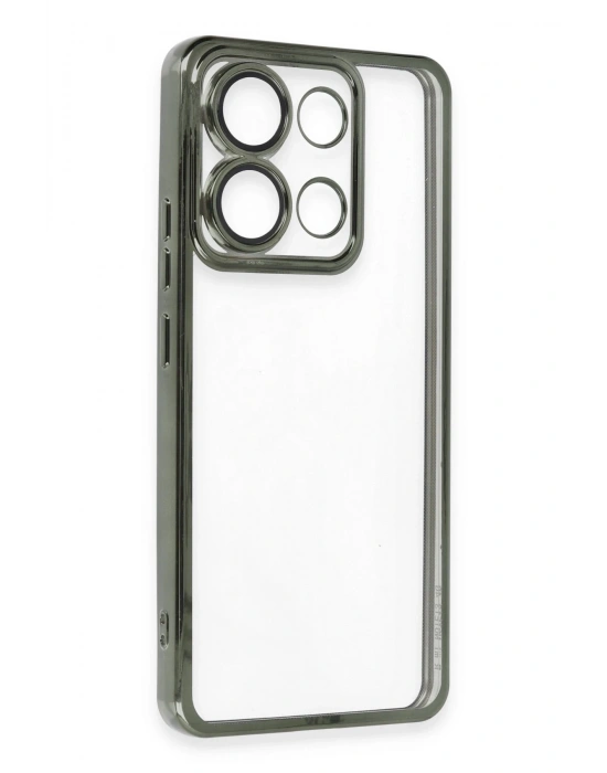 Newface Xiaomi Poco X6 Pro Kılıf Razer Lensli Silikon - Yeşil