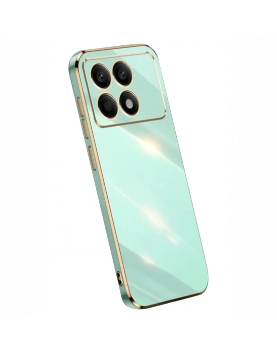 Newface Xiaomi Poco X6 Pro Kılıf Volet Silikon - Açık Yeşil