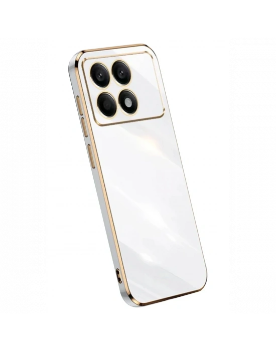 Newface Xiaomi Poco X6 Pro Kılıf Volet Silikon - Beyaz