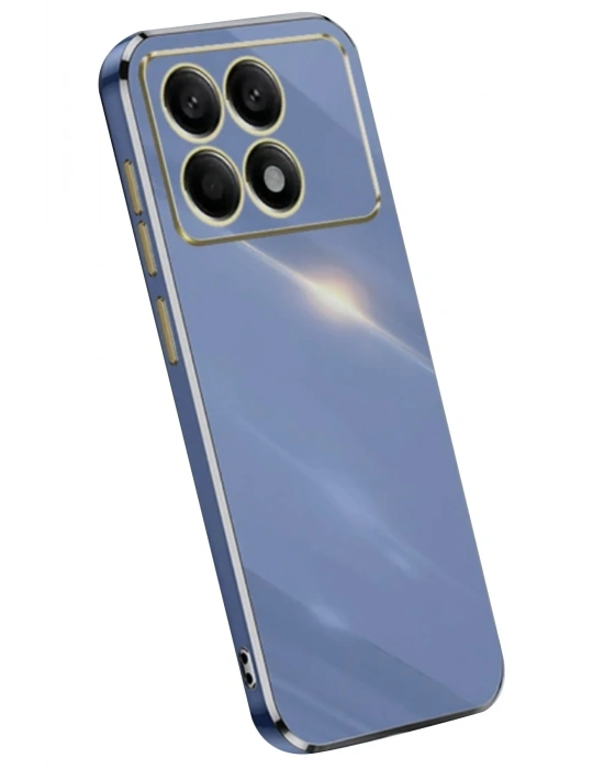 Newface Xiaomi Poco X6 Pro Kılıf Volet Silikon - Mavi