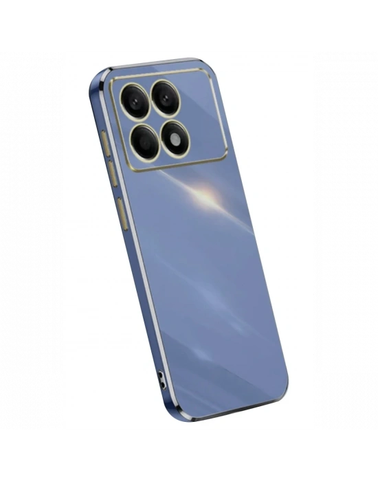 Newface Xiaomi Poco X6 Pro Kılıf Volet Silikon - Mavi