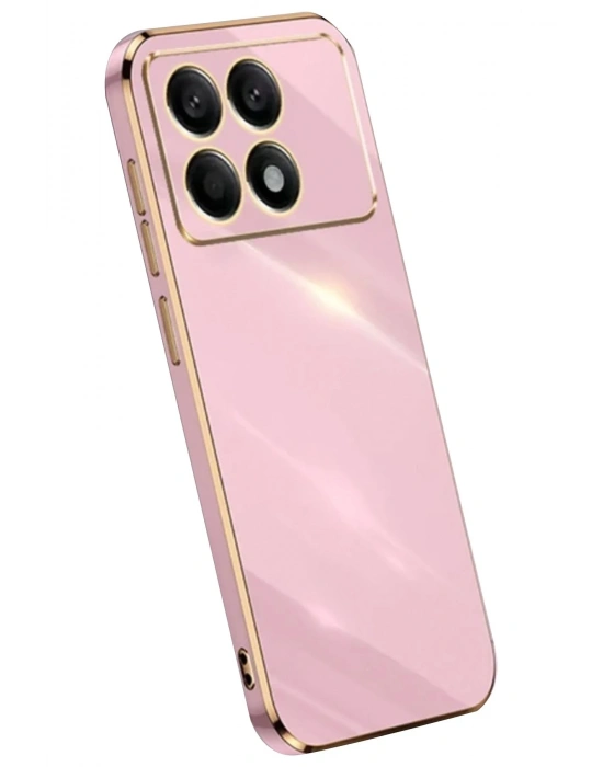 Newface Xiaomi Poco X6 Pro Kılıf Volet Silikon - Pembe