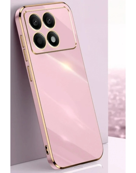 Newface Xiaomi Poco X6 Pro Kılıf Volet Silikon - Pembe