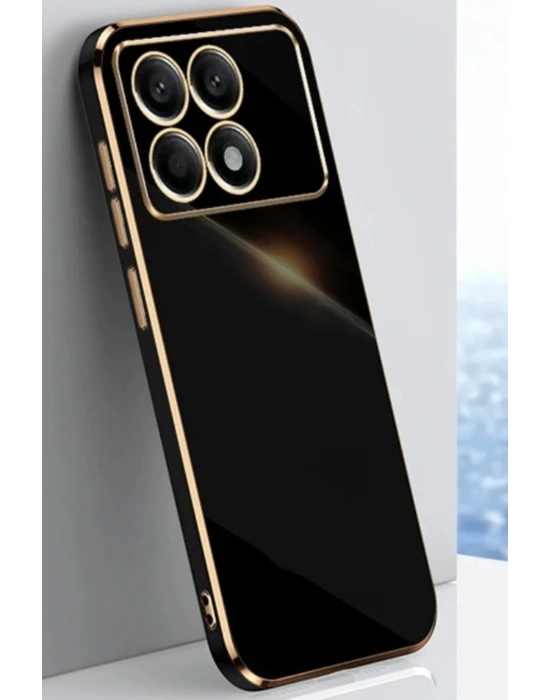 Newface Xiaomi Poco X6 Pro Kılıf Volet Silikon - Siyah