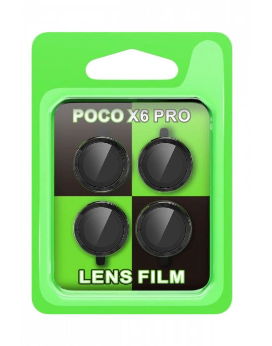 Newface Xiaomi Poco X6 Pro Raze Metal Kamera Lens - Siyah