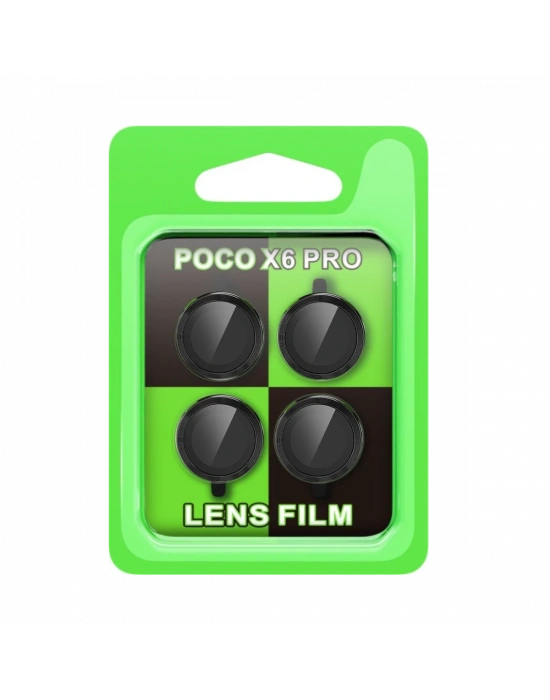 Newface Xiaomi Poco X6 Pro Raze Metal Kamera Lens - Siyah
