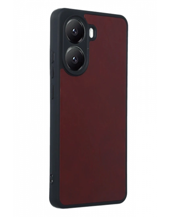 Newface Xiaomi Poco X7 Pro Kılıf Aras Deri Kapak - Bordo