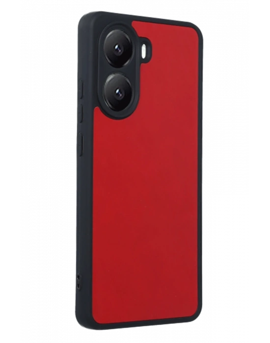 Newface Xiaomi Poco X7 Pro Kılıf Aras Deri Kapak - Kırmızı