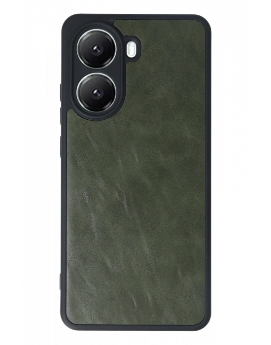 Newface Xiaomi Poco X7 Pro Kılıf Aras Deri Kapak - Koyu Yeşil