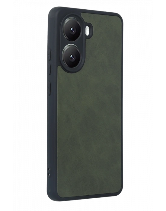 Newface Xiaomi Poco X7 Pro Kılıf Aras Deri Kapak - Koyu Yeşil