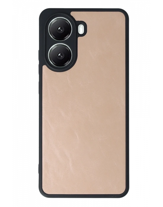 Newface Xiaomi Poco X7 Pro Kılıf Aras Deri Kapak - Pudra