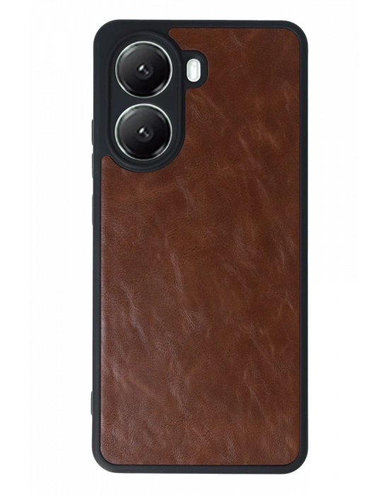 Newface Xiaomi Poco X7 Pro Kılıf Aras Deri Kapak - Taba