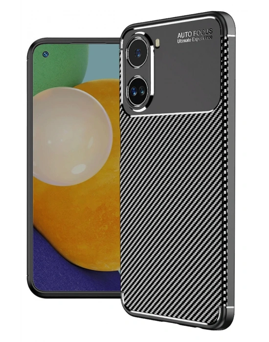 Newface Xiaomi Poco X7 Pro Kılıf Auto Focus Karbon Kapak - Siyah