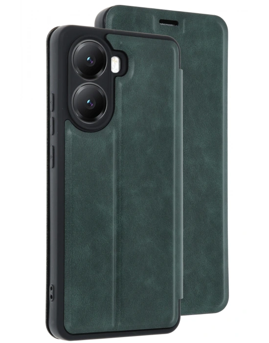 Newface Xiaomi Poco X7 Pro Kılıf Flip Cover - Koyu Yeşil