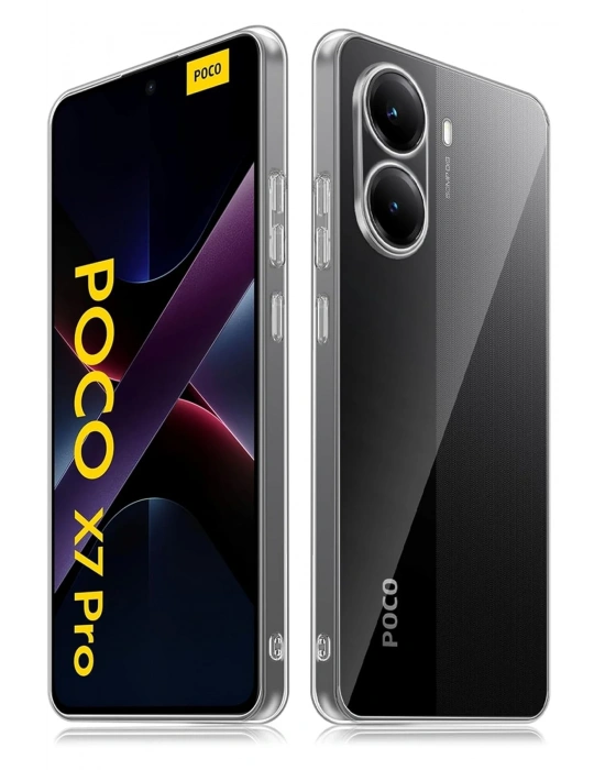 Newface Xiaomi Poco X7 Pro Kılıf Lüx Şeffaf Silikon