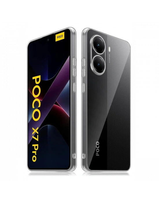 Newface Xiaomi Poco X7 Pro Kılıf Lüx Şeffaf Silikon