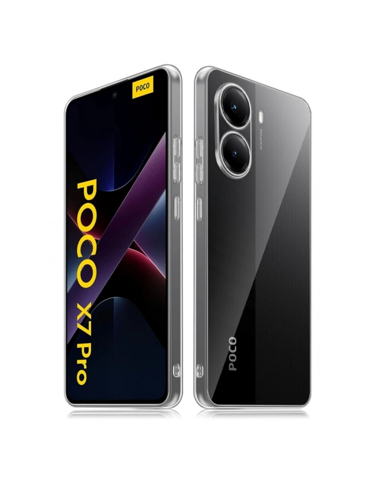 Newface Xiaomi Poco X7 Pro Kılıf Lüx Şeffaf Silikon