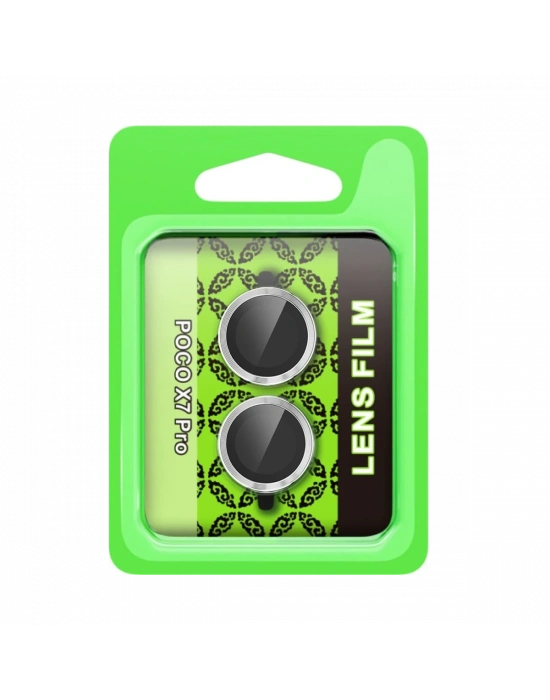 Newface Xiaomi Poco X7 Pro Raze Metal Kamera Lens - Gümüş