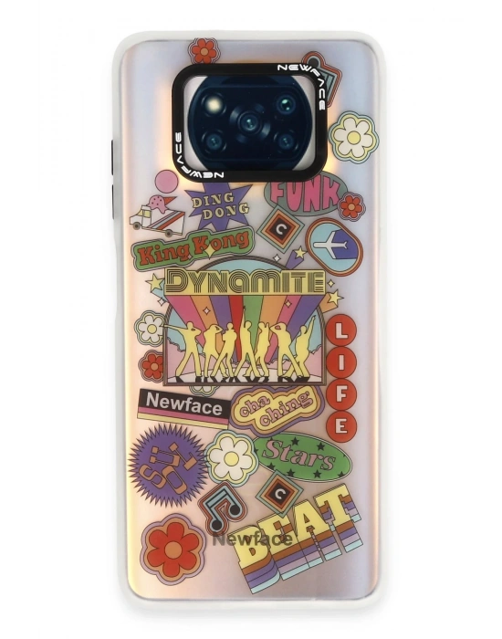 Newface Xiaomi Pocophone X3 Kılıf Estoril Desenli Kapak - Estoril - 14