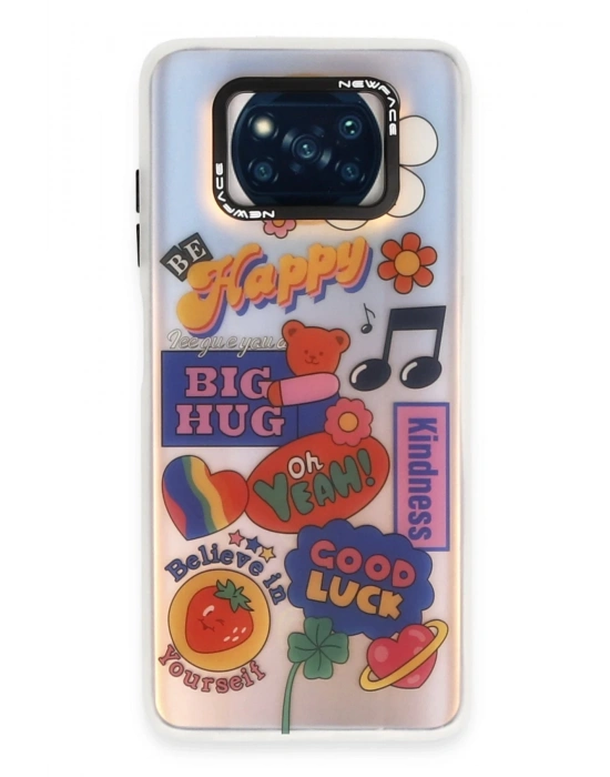 Newface Xiaomi Pocophone X3 Kılıf Estoril Desenli Kapak - Estoril - 15