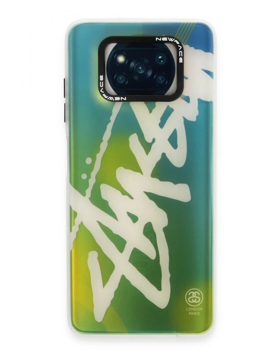 Newface Xiaomi Pocophone X3 Kılıf Estoril Desenli Kapak - Estoril - 2