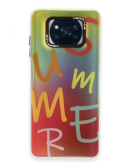 Newface Xiaomi Pocophone X3 Kılıf Estoril Desenli Kapak - Estoril - 3