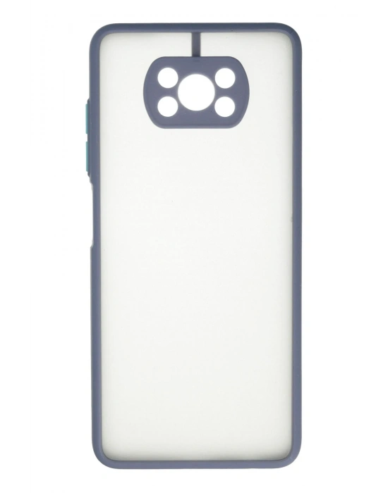 Newface Xiaomi Pocophone X3 Kılıf Montreal Silikon Kapak - Gri