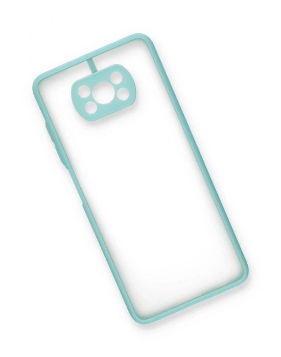 Newface Xiaomi Pocophone X3 Kılıf Montreal Silikon Kapak - Turkuaz