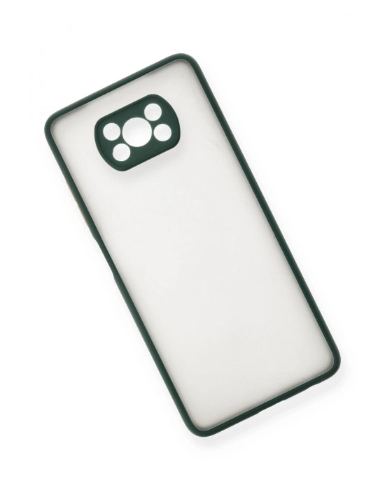 Newface Xiaomi Pocophone X3 Kılıf Montreal Silikon Kapak - Yeşil